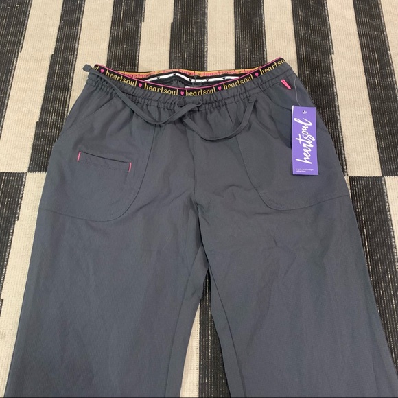 NWT HEARTSOUL Low Rise Drawstring Flare Leg Pants Contemporary Pewter 20110 PEWH - Picture 9 of 16